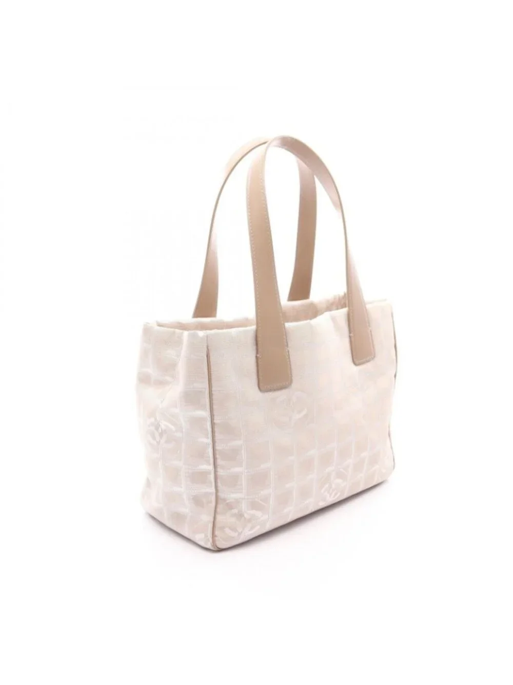 ★SOLD★ Chanel Tote New Travel Line PM Beige Leather New PM - Picture 2 of 8